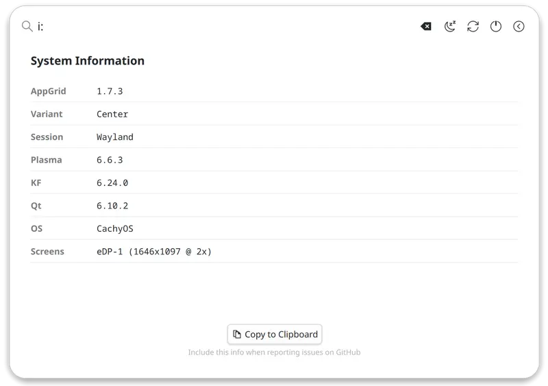 System info command