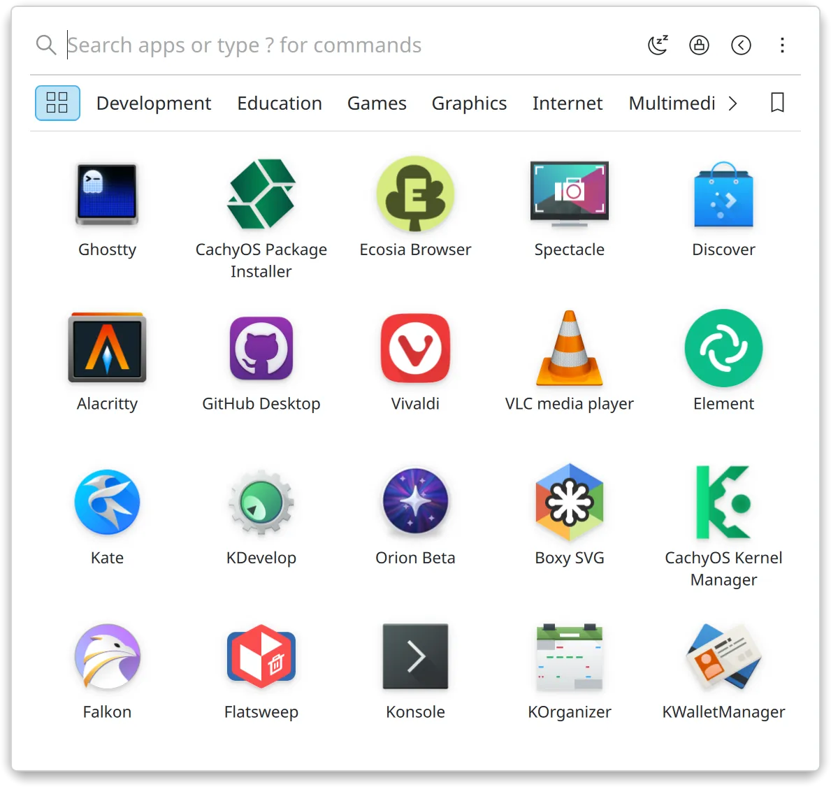 Category bar styles in AppGrid