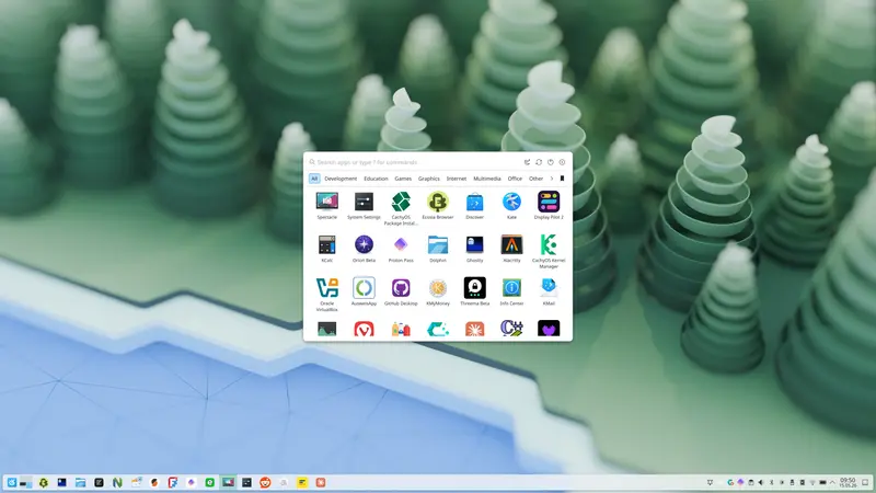 Center variant on Plasma 6 desktop