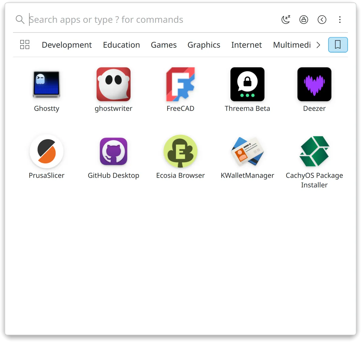 AppGrid favorites shared with Plasma
